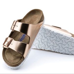 Birkenstock Arizona Soft Footbed Metallic Copper (Rose Gold)